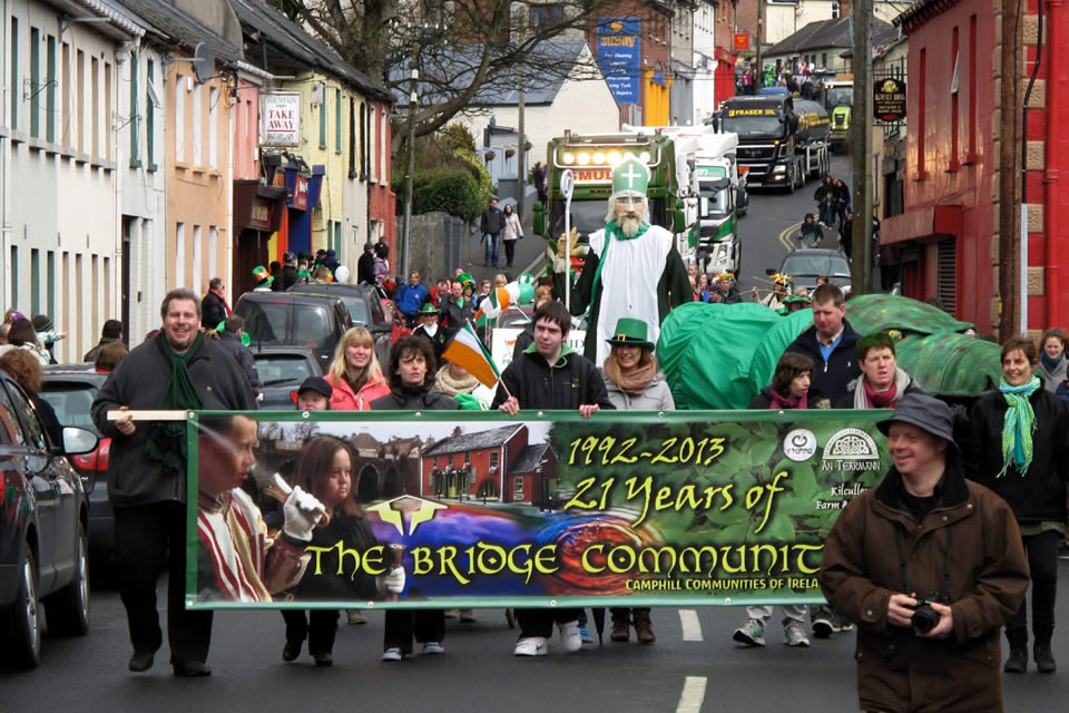 Taking part in Kilcullen's St. Patrick's Parade